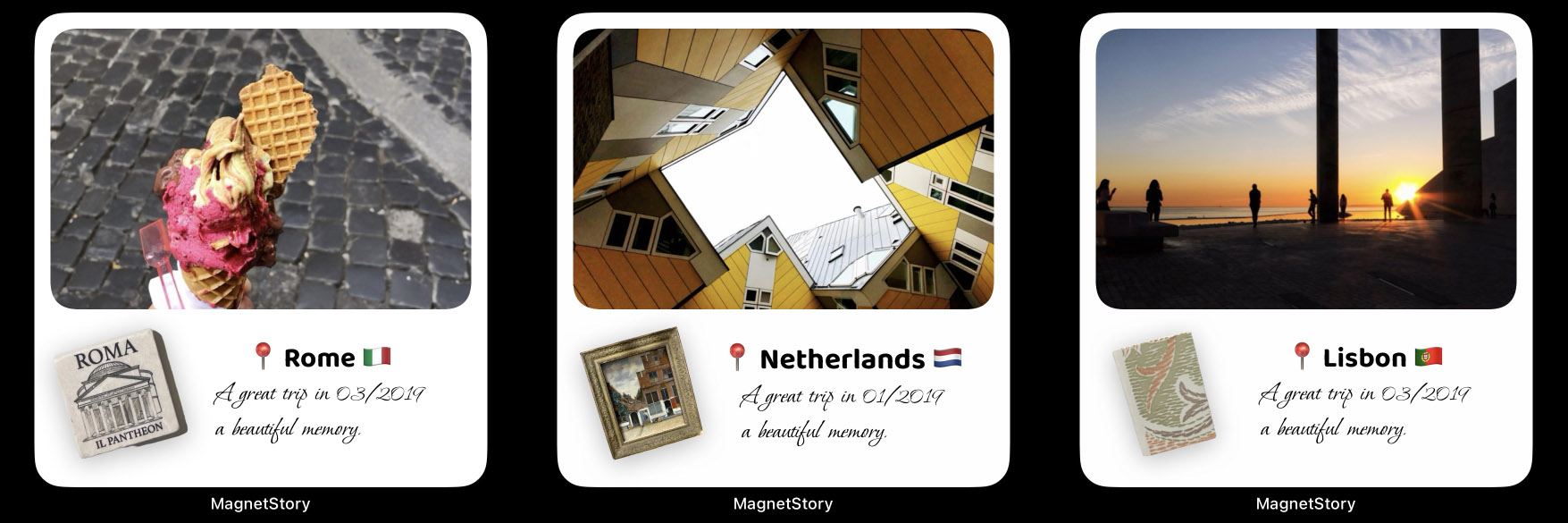 A small widget can bring forgotten moments back into daily life.