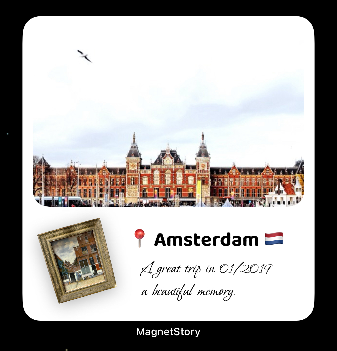 MagnetStory Amsterdam memory widget