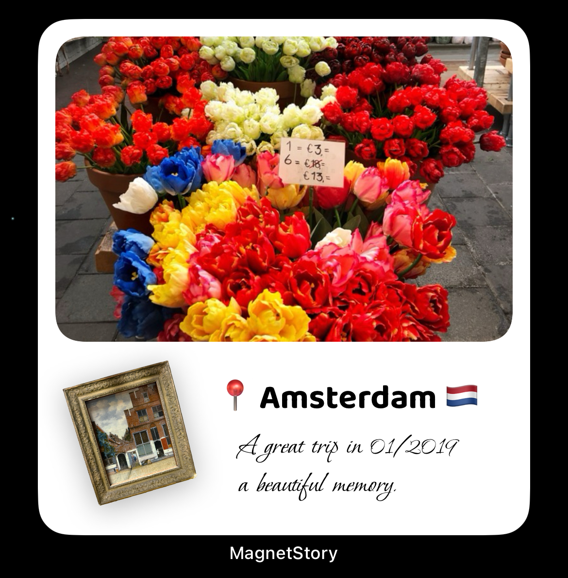 MagnetStory travel memory widget