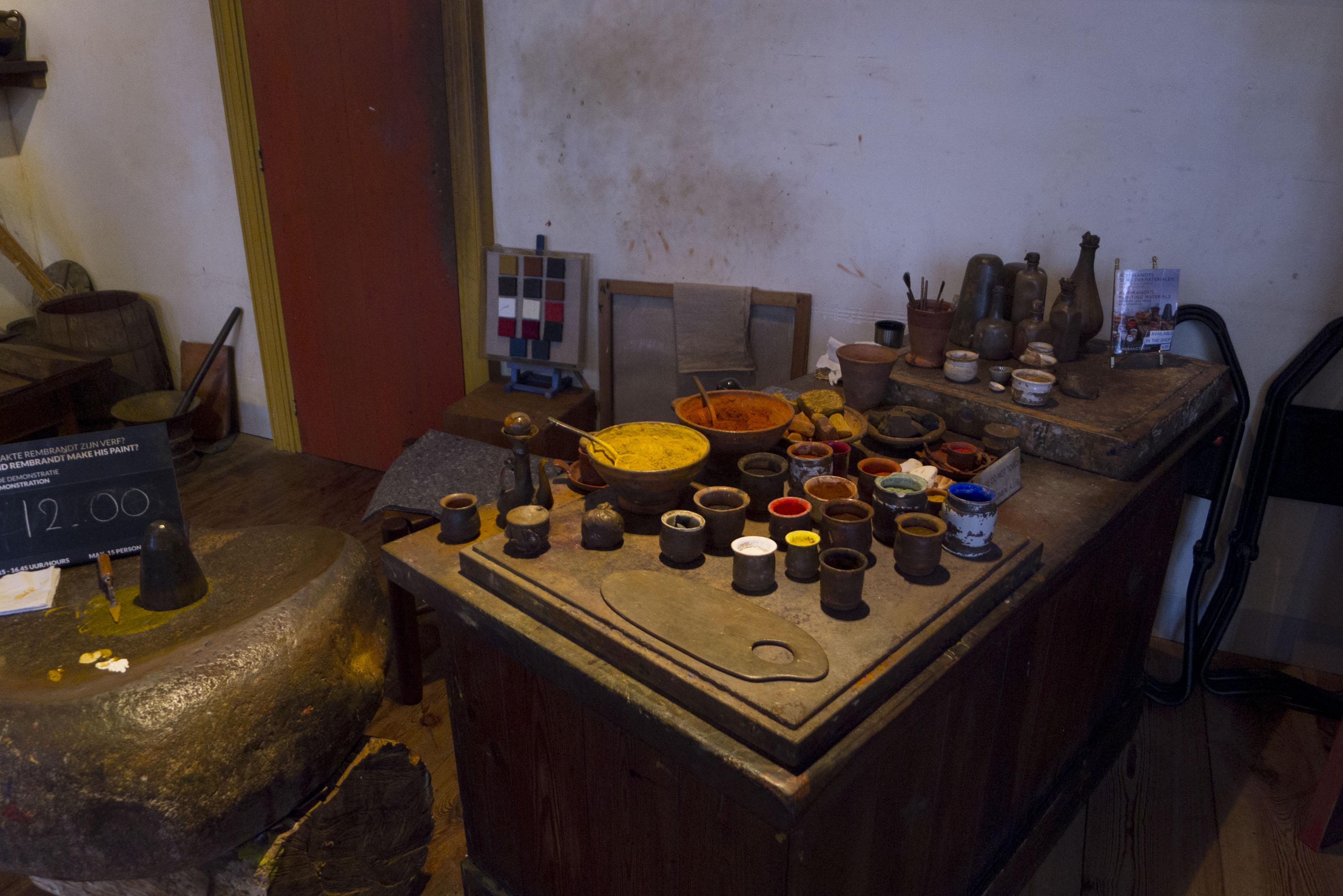Interior of Rembrandt House Museum Amsterdam