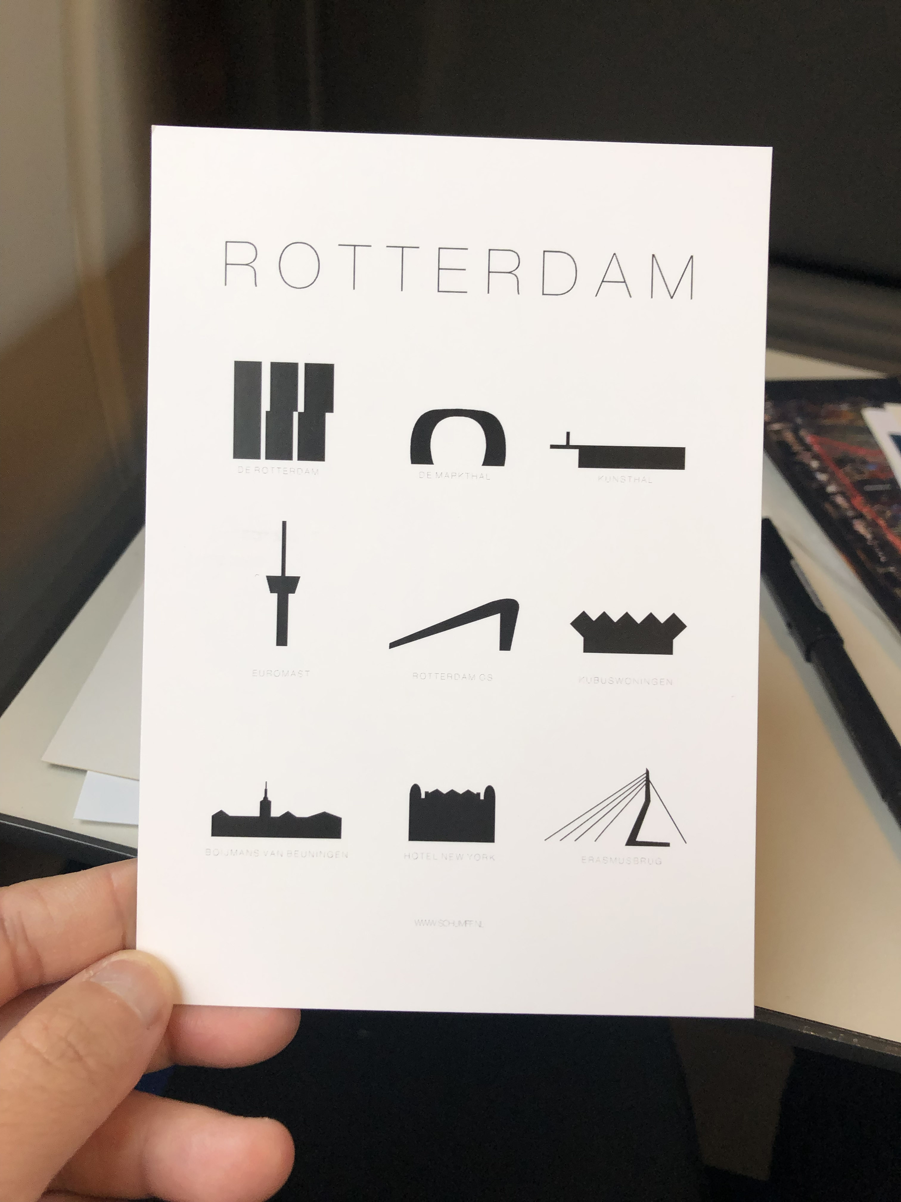 Rotterdam architecture postcard keepsake