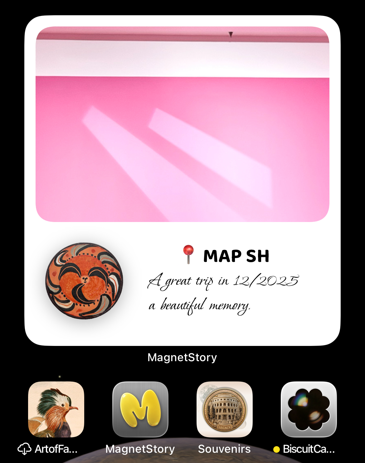 MagnetStory memory widget share example